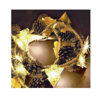 Rustic Holiday Light Up Led Pinecone Rope Garland