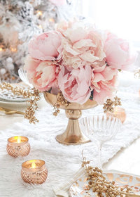 Spring Rose Bouquet - Ivory, Blush, & Peach