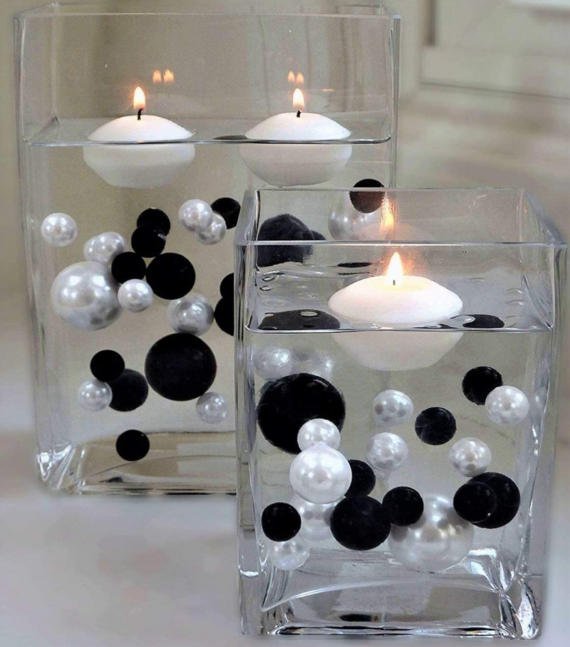 Transparent Water Gels Event Pack-Fills 5 Gallons of the Floating Gels for Your Vase Decorations- With Pre-Measured Prep/Storage Bags- No Guessing- Best Results- Not Including Pearls