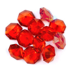 *CLEARANCE* 1 Pound Bright Red Sparkling Diamond Gems 1.25"- Jumbo Vase Decorations and Table Scatter